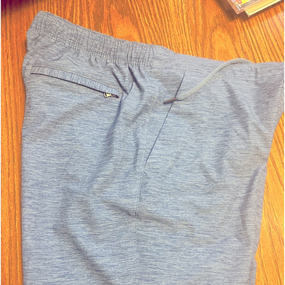 Men’s new lands end swim trunks large blue